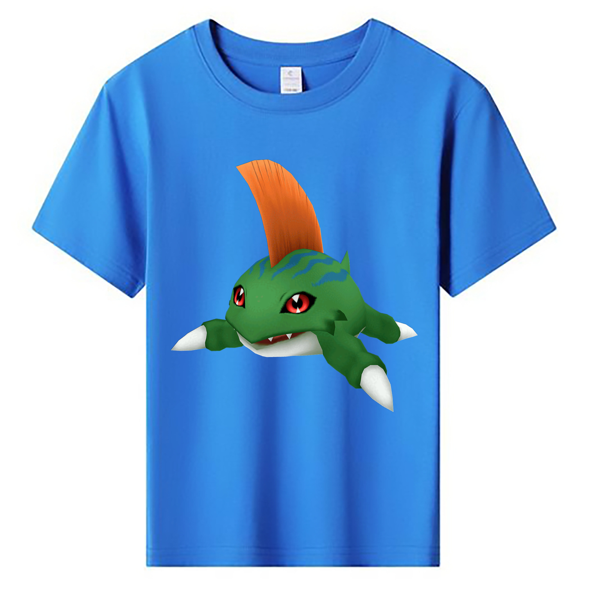 （画像用） Digimon デジタルモンスター/デジモン 綿100％キッズTシャツ（フロントプリント）